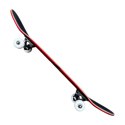 Stardust Skate Shop Tri-Bat Blackletter Full Size Pre-Built Complete Entry Level Skateboard 8.0" x 31.75" Bright Red Patina / Flat Black / Bright Red
