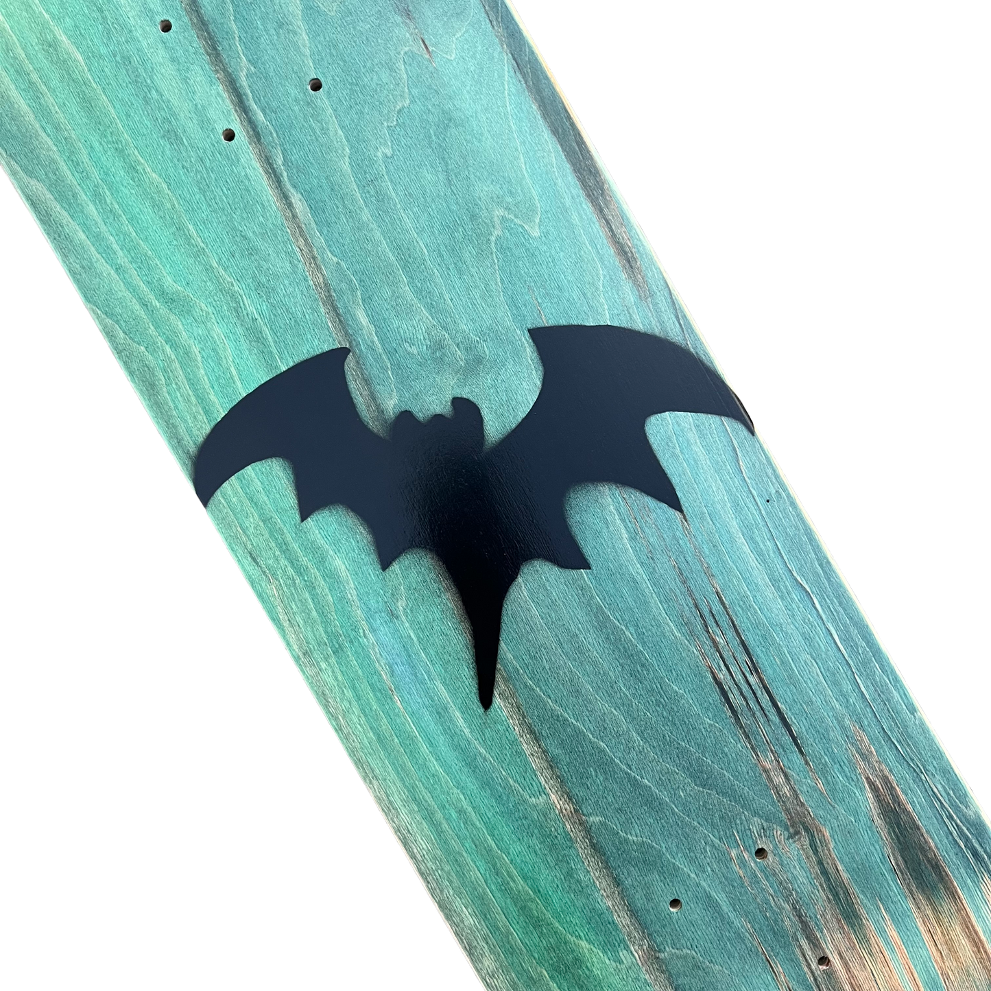 Stardust Green Wash / Satin Black Bat Deck 041 8.75" (Standard Cut)