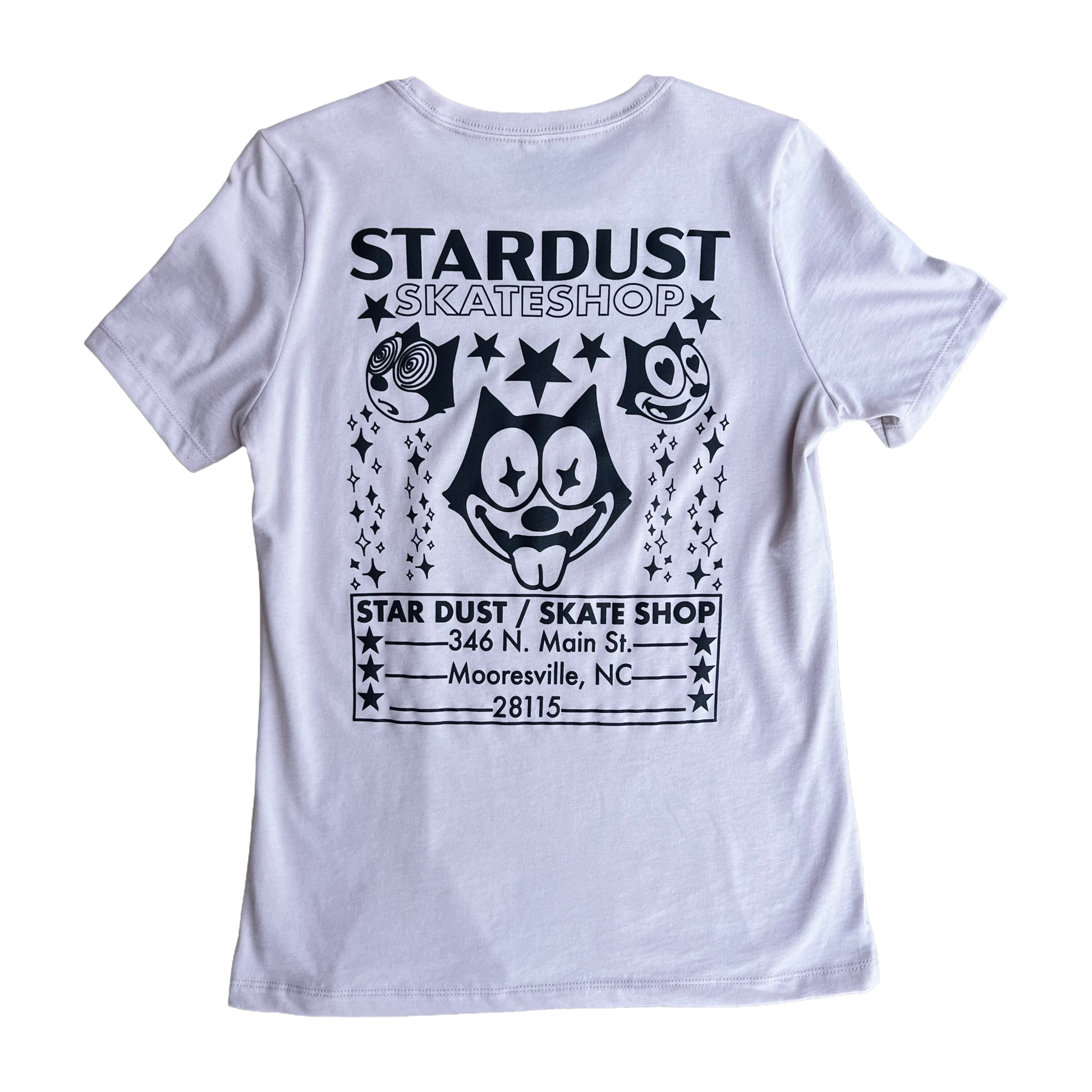 Stardust Skate Shop Felix Women's Relaxed Jersey Tee 012 Pink Gravel / Black