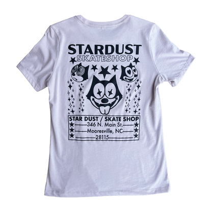 Stardust Skate Shop Felix Women's Relaxed Jersey Tee 012 Pink Gravel / Black