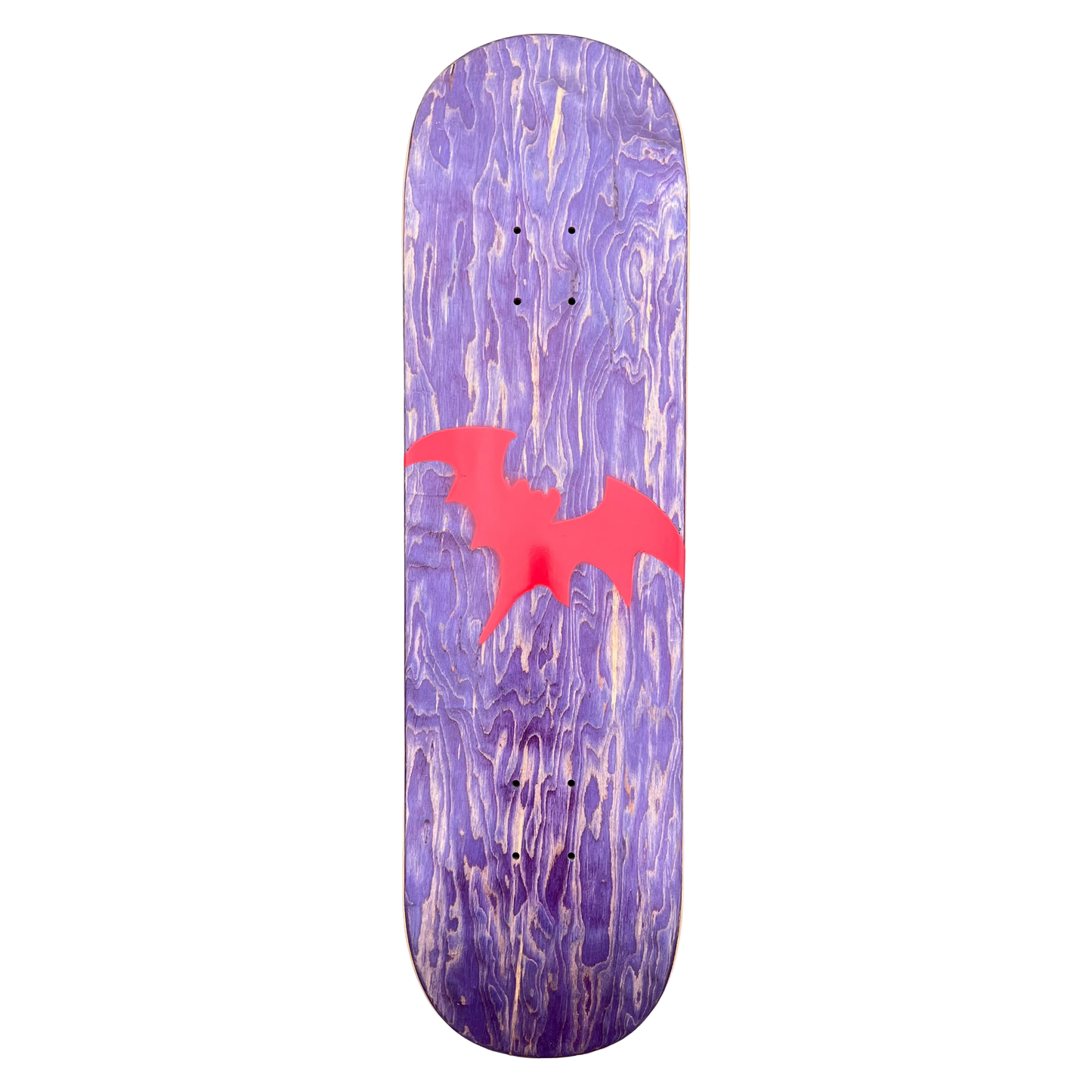 Stardust Purple Veneer / Bright Red Bat Deck 041 8.5" (Full Cut)
