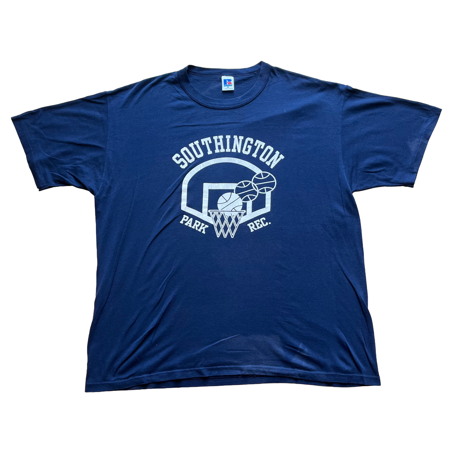 Vintage 1990s Southington Parks & Rec Tee - Large - Navy