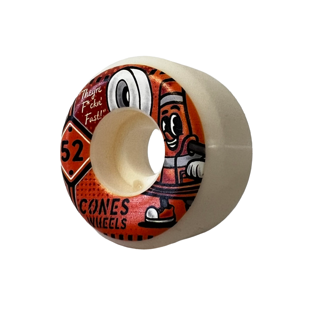 Cones Wheels Coney Banner 52mm 99a Demolition Formula Conical Shape White