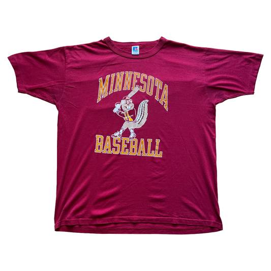 Vintage 1990s Minnesota Baseball Tee - Large - Red