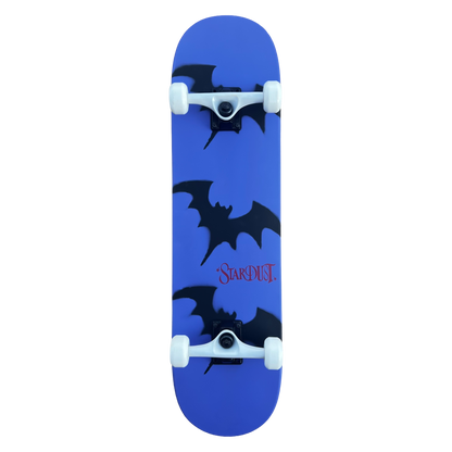 Stardust Skate Shop Tri-Bat Wanderlust Full Size Pre-Built Complete Entry Level Skateboard 8.0" x 31.75" Iris / Flat Black / Bright Red