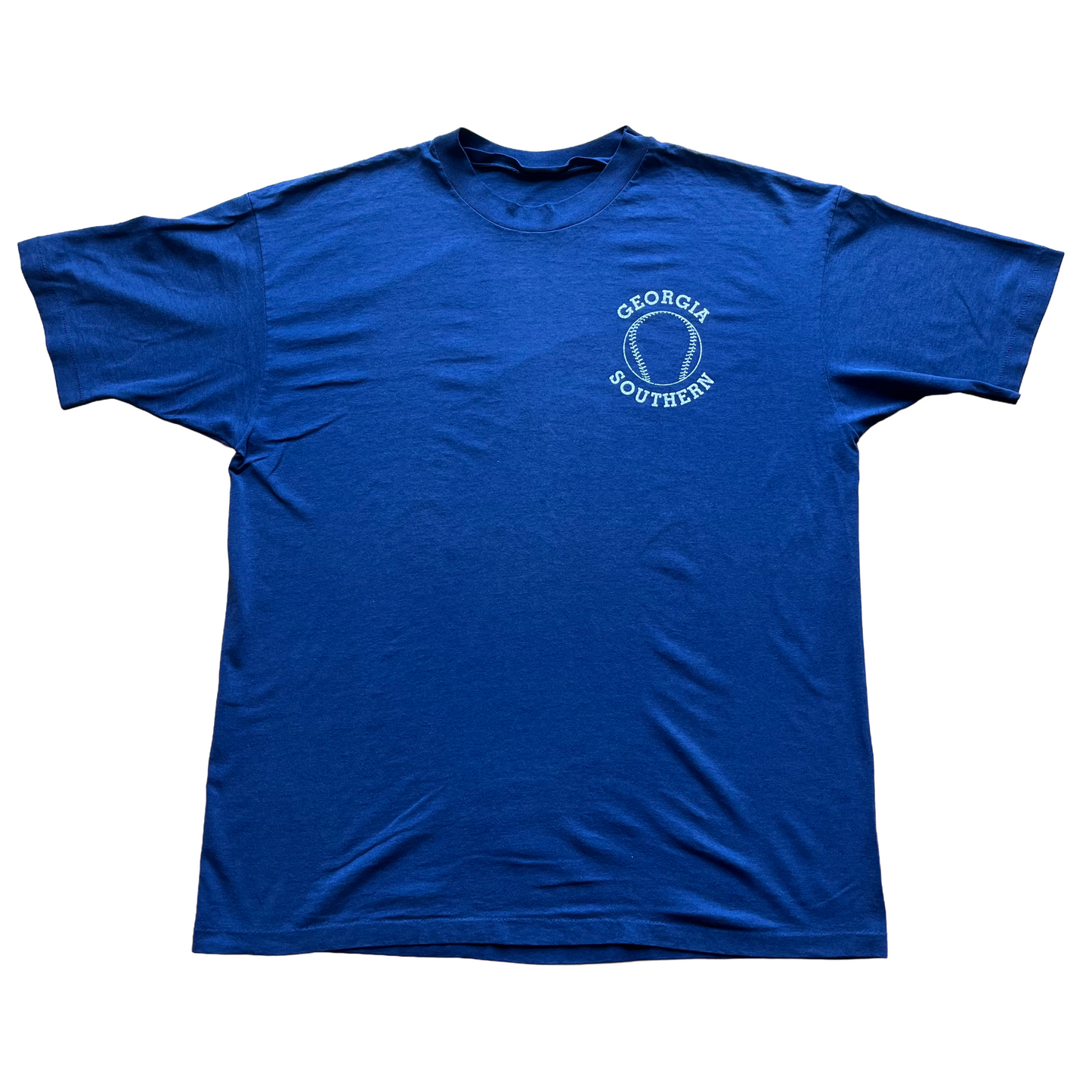 Vintage 1990s Georgia Southern Baseball Tee - Large - Navy