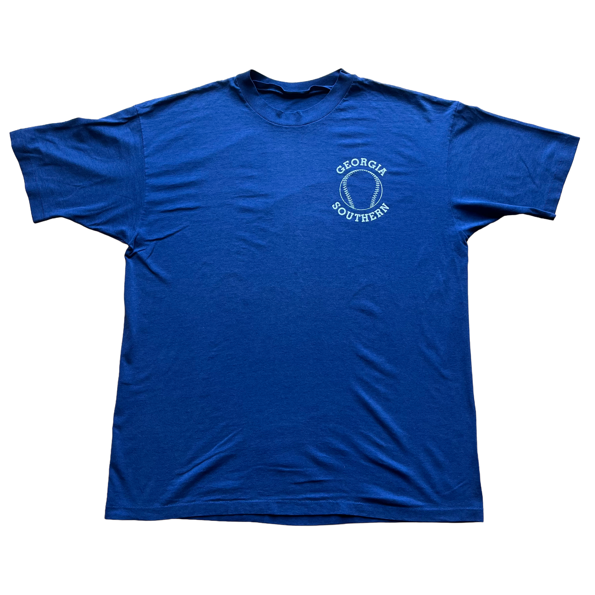 Vintage 1990s Georgia Southern Baseball Tee - Large - Navy