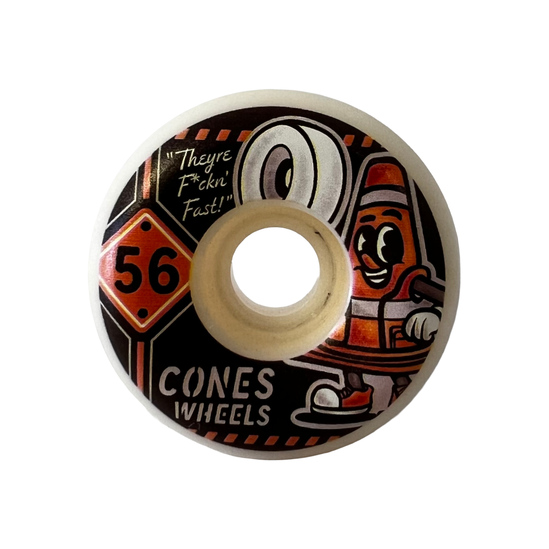 Cones Wheels Coney Banner 56mm 99a Demolition Formula Conical Shape White