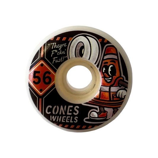 Cones Wheels Coney Banner 56mm 99a Demolition Formula Conical Shape White