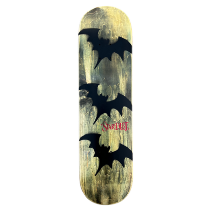 Stardust Tri-Bat Wanderlust Deck 048 8.375" (Full Cut) Earthy Veneer / Flat Black / Bright Red