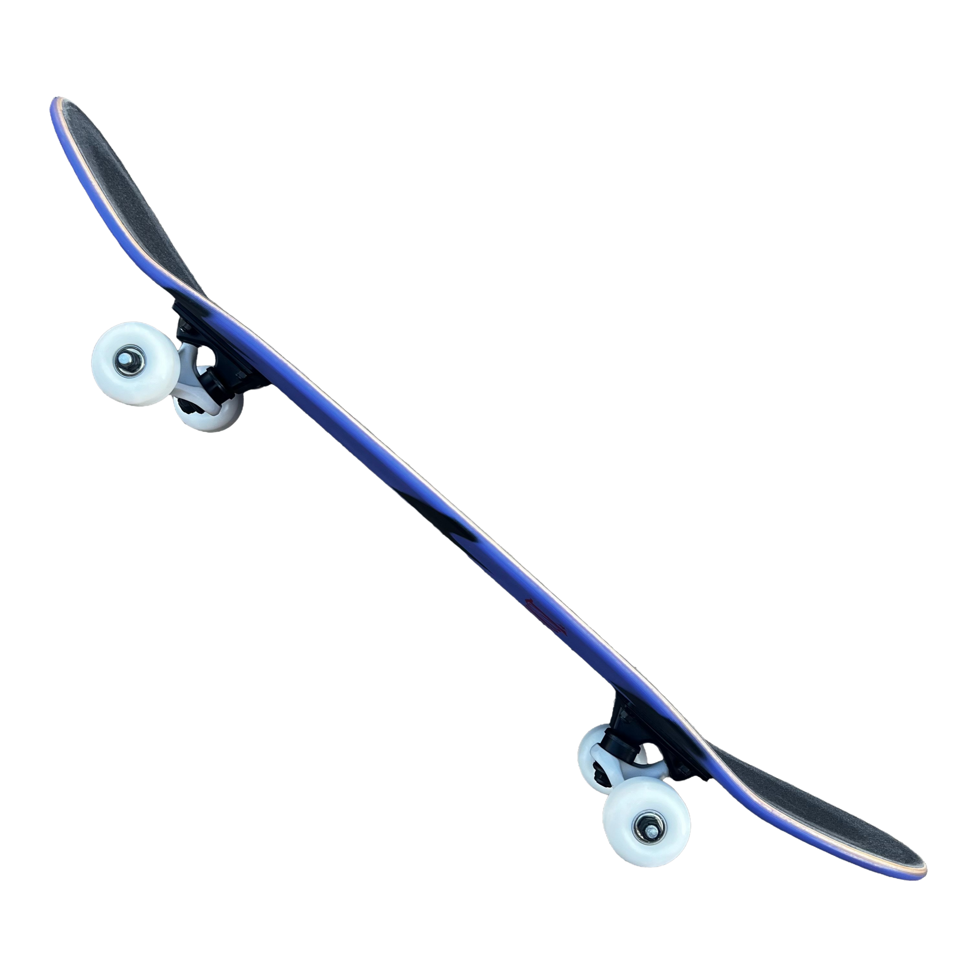 Stardust Skate Shop Tri-Bat Wanderlust Full Size Pre-Built Complete Entry Level Skateboard 8.0" x 31.75" Iris / Flat Black / Bright Red