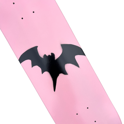 Stardust Soft Pink / Matte Black Bat Deck 041 8.5" (Full Cut)