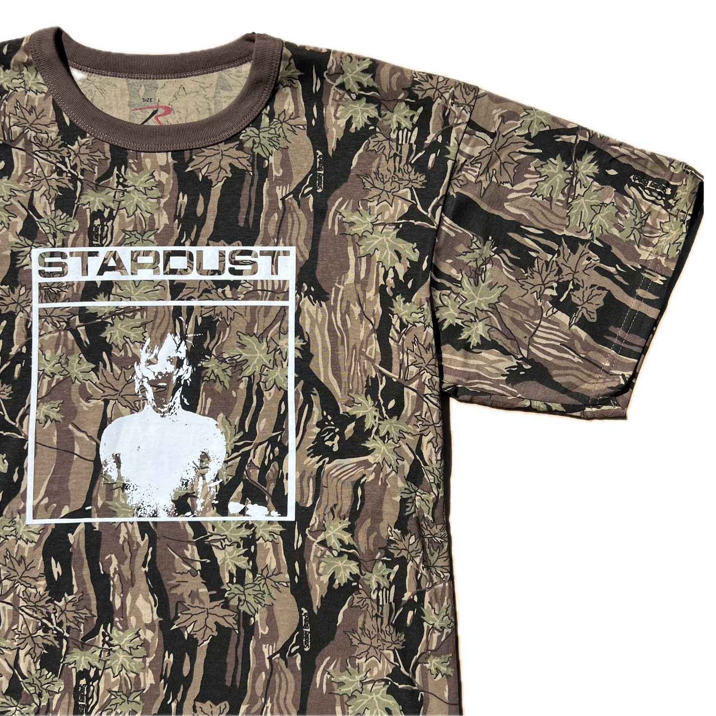 Stardust Skate Shop Mask Tee 023 Smokey Branch Camo / White