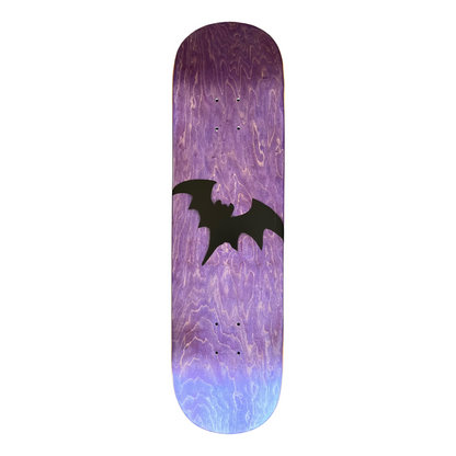 Stardust Purple Veneer / Matte Black Bat Deck 041 8.5" (Full Cut)