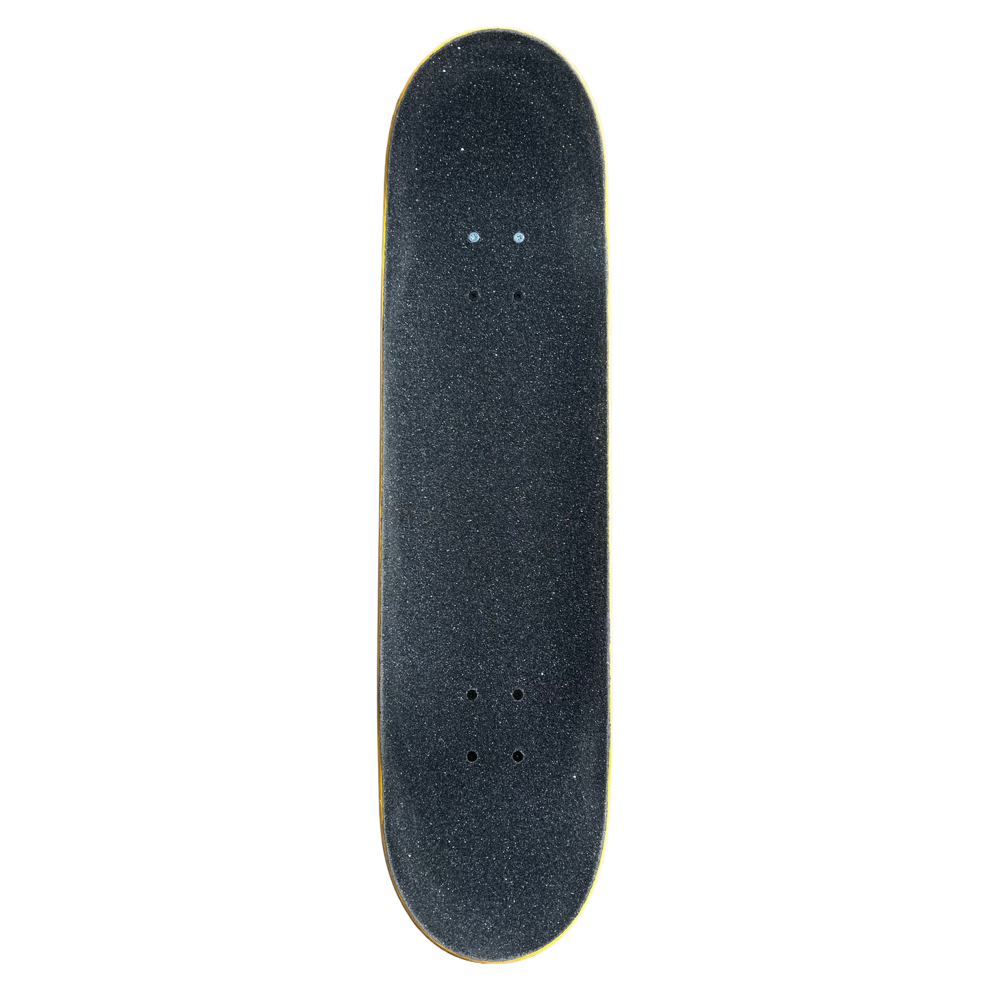 Stardust Skate Shop Yellow Veneer / Matte Black Star Full Size Pre-Built Complete Entry Level Skateboard 8.25" x 31.5"