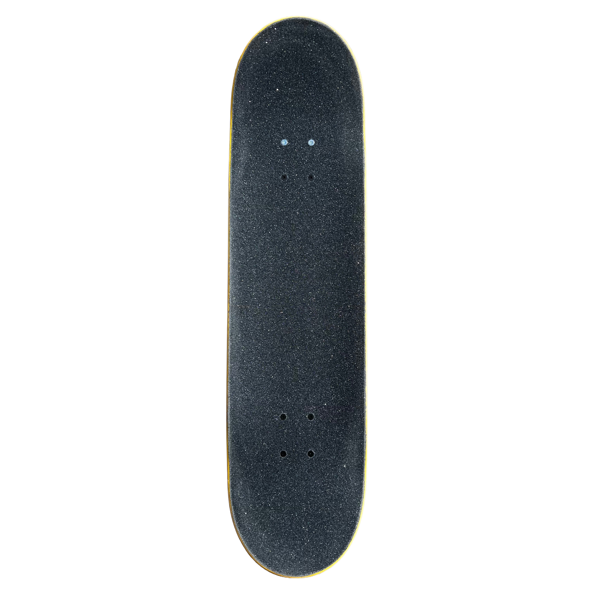 Stardust Skate Shop Yellow Veneer / Matte Black Star Full Size Pre-Built Complete Entry Level Skateboard 8.25" x 31.5"