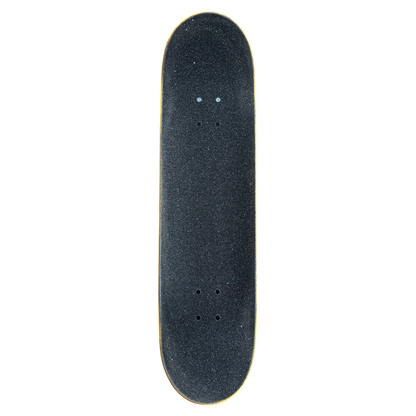Stardust Skate Shop Yellow Veneer / Matte Black Star Full Size Pre-Built Complete Entry Level Skateboard 8.25" x 31.5"