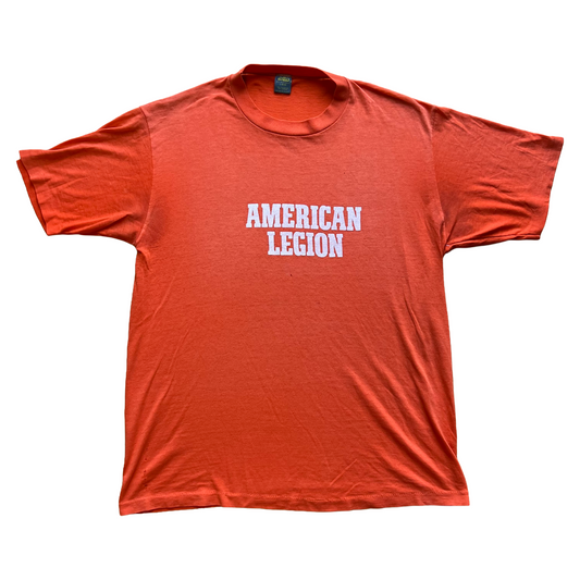 Vintage 1984 American Legion Tee - Medium - Orange