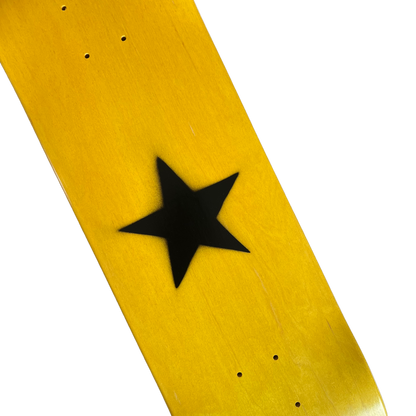 Stardust Matte Black Star Deck 8.25" Yellow Veneer