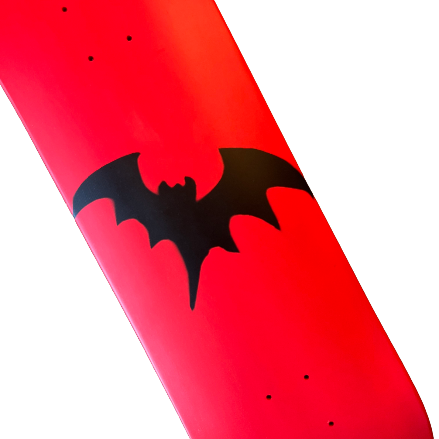 Stardust Full Bright Red / Matte Black Bat Deck 041 8.75" (Standard Cut)