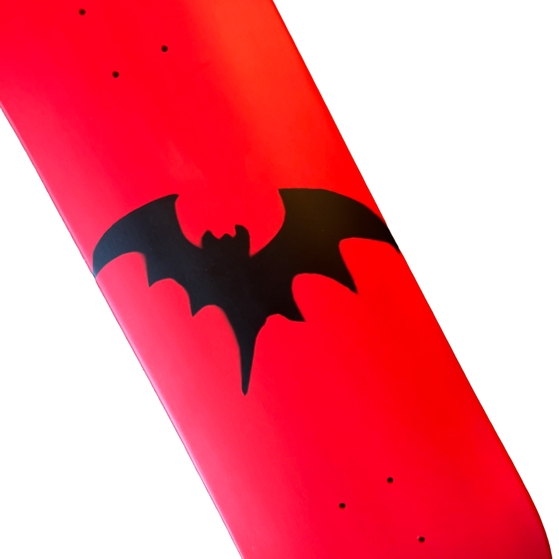 Stardust Full Bright Red / Matte Black Bat Deck 041 8.75" (Standard Cut)