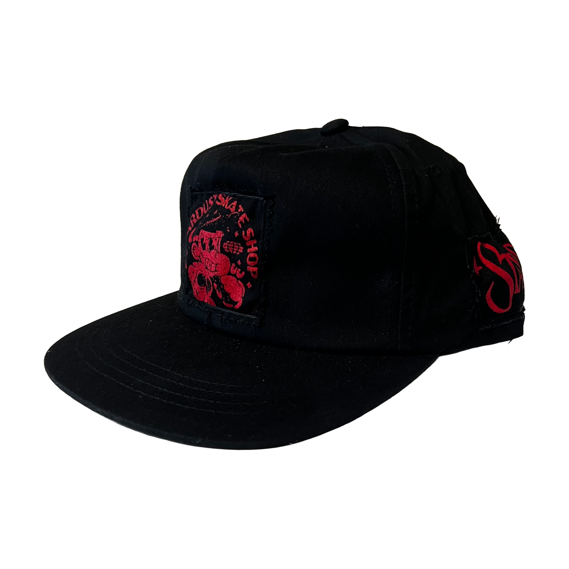 Stardust Patch Mash Ups Snapback Hat Raver 011 & Wanderlust II 022 Black / Bright Red