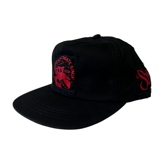 Stardust Patch Mash Ups Snapback Hat Raver 011 & Wanderlust II 022 Black / Bright Red