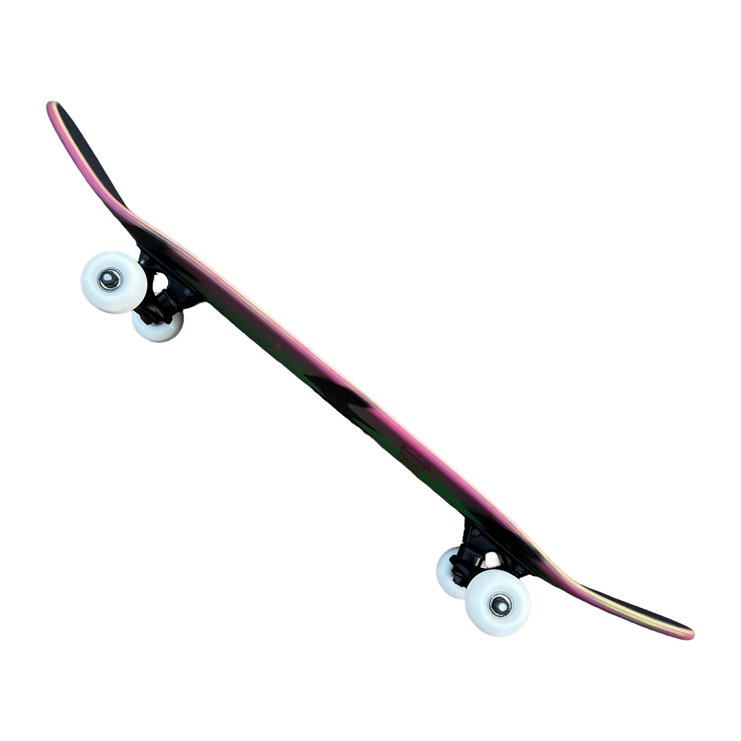 Stardust Skate Shop Tri-Bat Wanderlust Mid Size Pre-Built Complete Entry Level Skateboard 7.75" x 31.25" Watermelon Smash / Flat Black / Bright Red