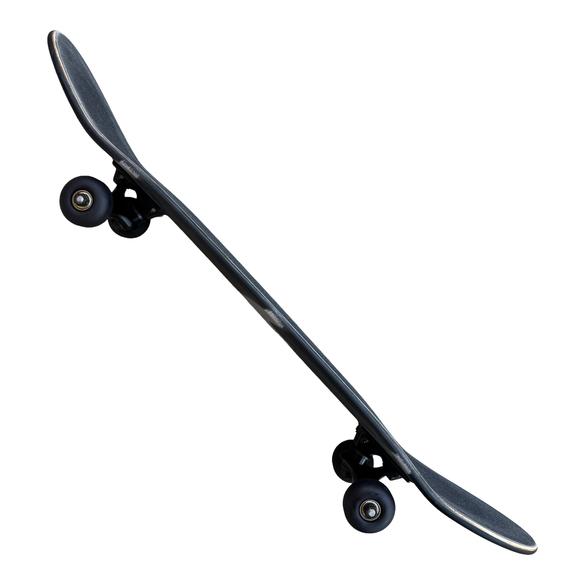 Stardust Skate Shop Tri-Bat Wanderlust Mid Size Pre-Built Complete Entry Level Skateboard 7.75" x 31.25" Flat Black / Metallic Silver / Purple Shimmer
