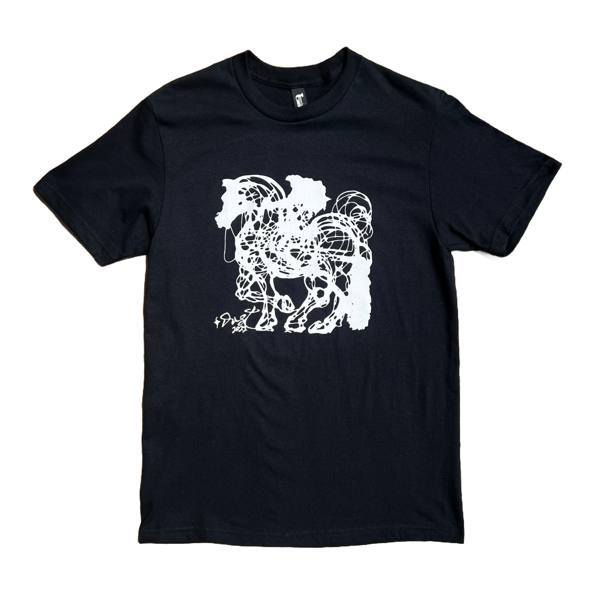Stardust Skate Shop Dalinean Horse Tee 013 Black / White