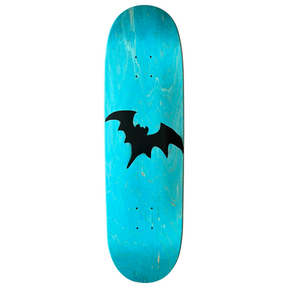 Stardust Teal / Matte Black Bat 041 Egg Shaped Deck 9.0"