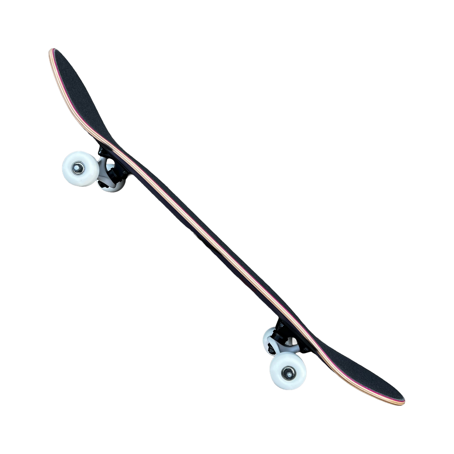 Stardust Skate Shop Tri-Bat Wanderlust Full Size Pre-Built Complete Entry Level Skateboard 8.25" x 32.0" Purple Veneer / Flat Black / Bright Red