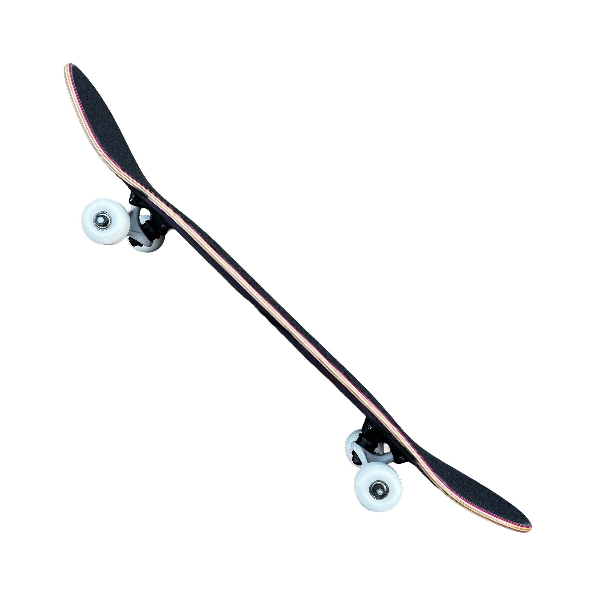 Stardust Skate Shop Tri-Bat Wanderlust Full Size Pre-Built Complete Entry Level Skateboard 8.25" x 32.0" Purple Veneer / Flat Black / Bright Red