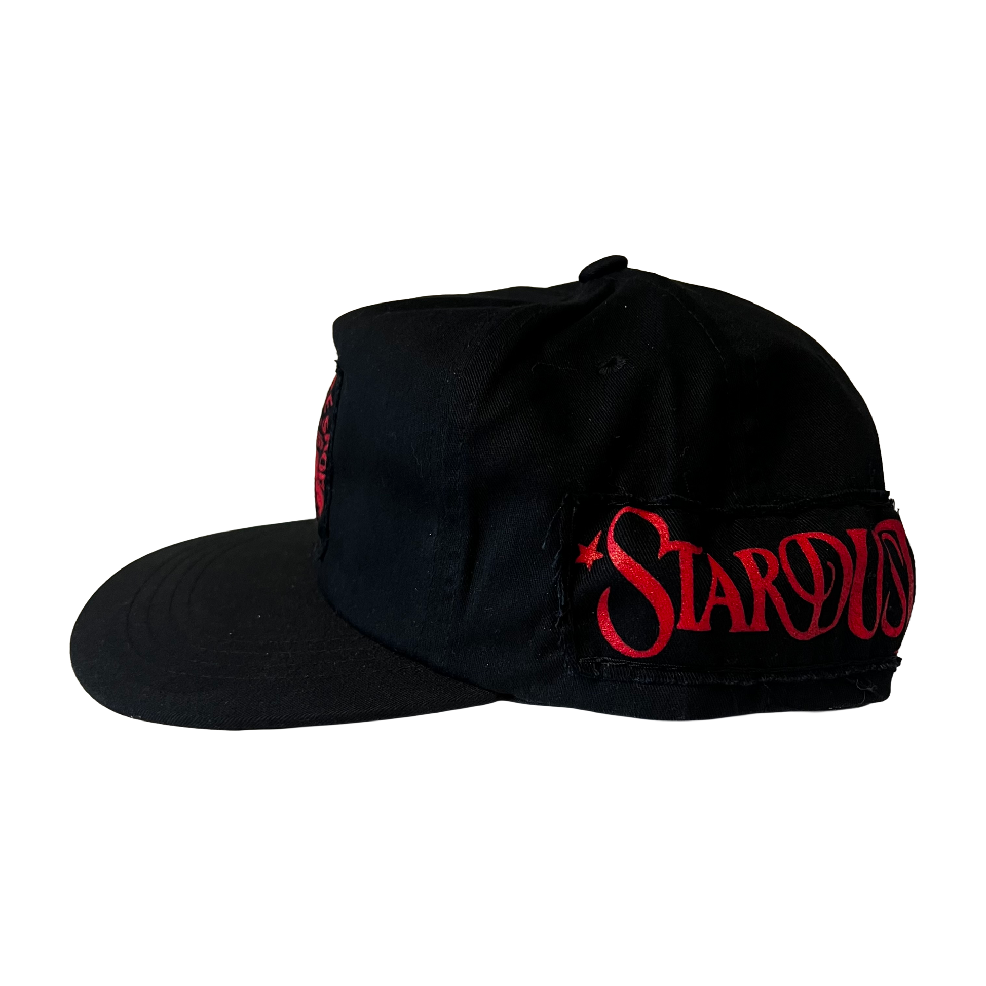 Stardust Patch Mash Ups Snapback Hat Raver 011 & Wanderlust II 022 Black / Bright Red