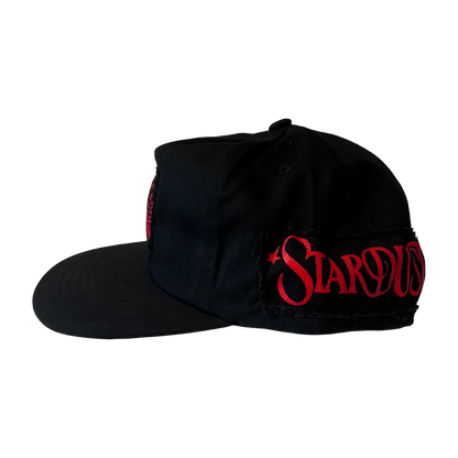 Stardust Patch Mash Ups Snapback Hat Raver 011 & Wanderlust II 022 Black / Bright Red