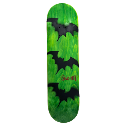 Stardust Tri-Bat Wanderlust Deck 048 8.3" (Standard Cut) Green Veneer / Flat Black / Bright Red
