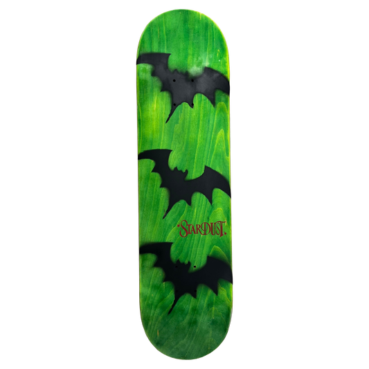 Stardust Tri-Bat Wanderlust Deck 048 8.3" (Standard Cut) Green Veneer / Flat Black / Bright Red