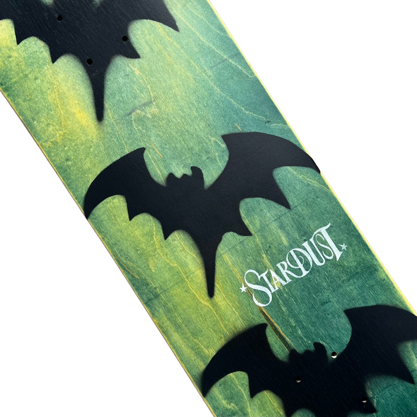 Stardust Tri-Bat Wanderlust Deck 048 8.75" (Full Cut) Green Veneer / Flat Black / White