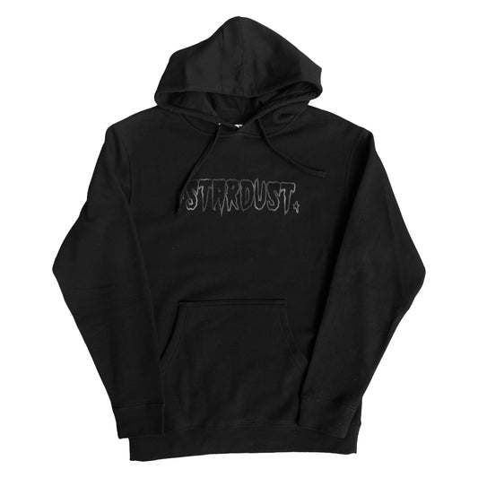Stardust Skate Shop Cramps Text Hoody 044 Black / Black