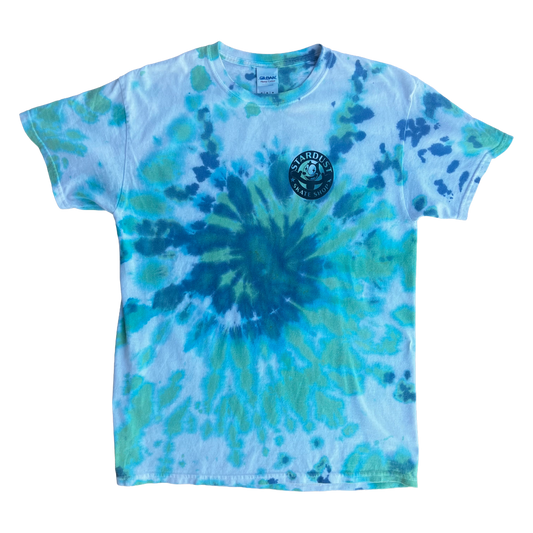 Stardust Skate Shop Felix Tee 012 Tie Dye White / Blue / Green / Black