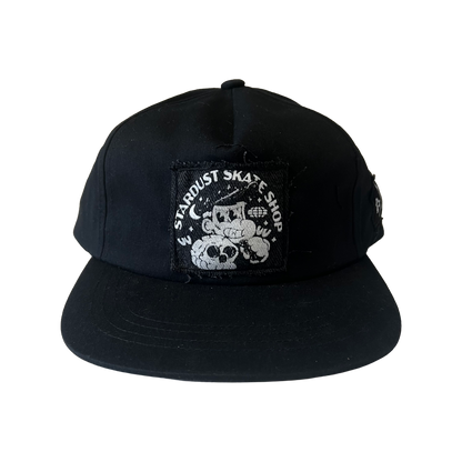 Stardust Patch Mash Ups Snapback Hat Raver 011 & Cramps Text 044 Black / White