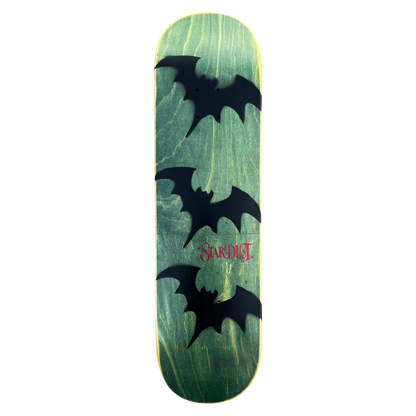 Stardust Tri-Bat Wanderlust Deck 048 8.375" (Full Cut) Green Veneer / Flat Black / Bright Red