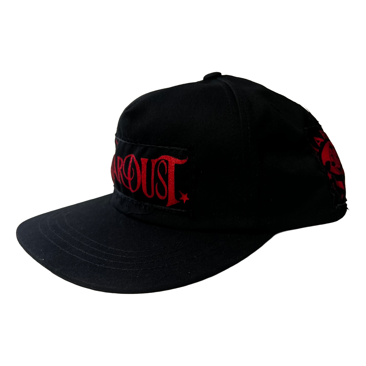 Stardust Patch Mash Ups Snapback Hat Wanderlust II 022 & Felix 012 Black / Bright Red