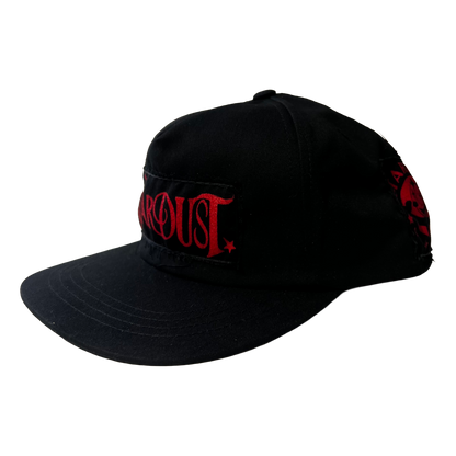 Stardust Patch Mash Ups Snapback Hat Wanderlust II 022 & Felix 012 Black / Bright Red