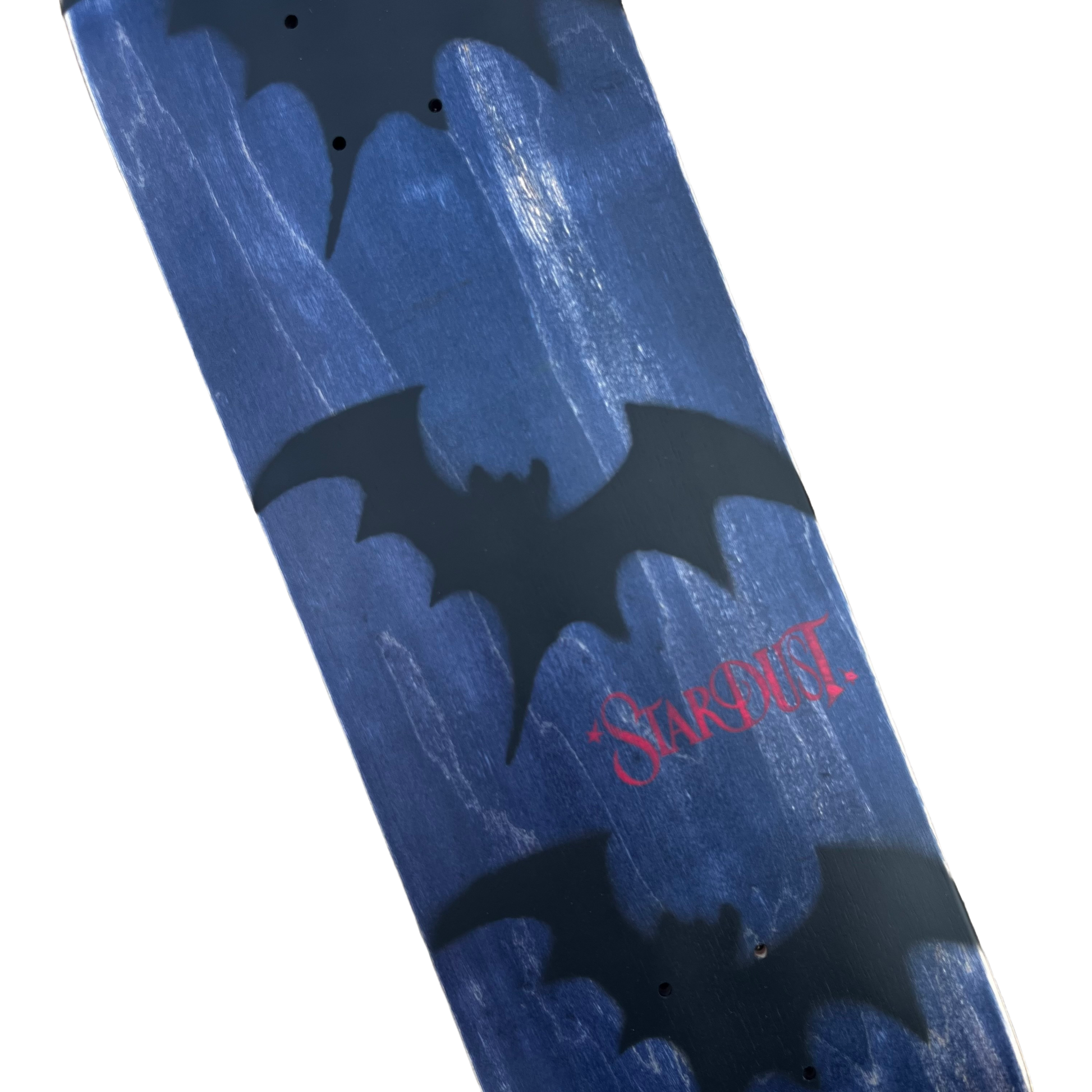 Stardust Tri-Bat Wanderlust Deck 048 8.5" (Full Cut) Midnight Blue Veneer / Flat Black / Bright Red