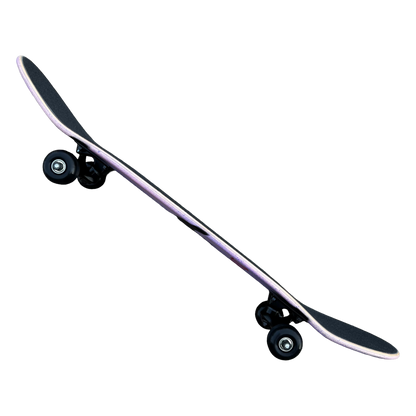 Stardust Skate Shop Tri-Bat Wanderlust Full Size Pre-Built Complete Entry Level Skateboard 8.0" x 31.75" Soft Pink With Iris Spray / Flat Black / Bright Red