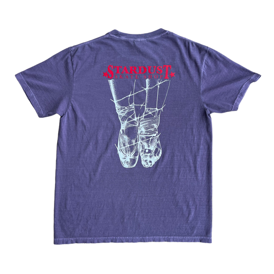 Stardust Skate Shop "Ballerina" Short Sleeve Tee 034 Wine / Bright Red / White