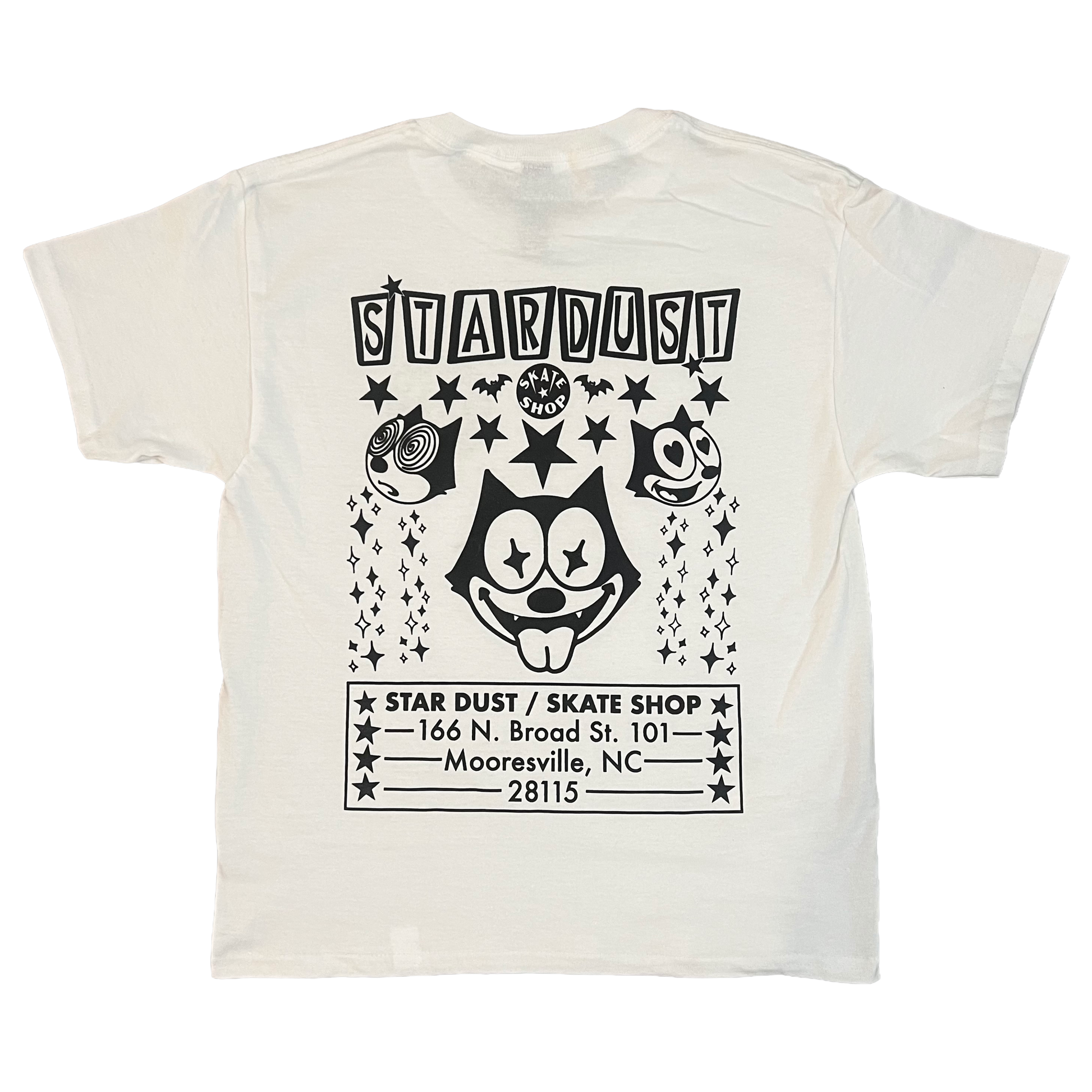 Stardust Skate Shop "Felix" Youth Tee 012.3 White / Black