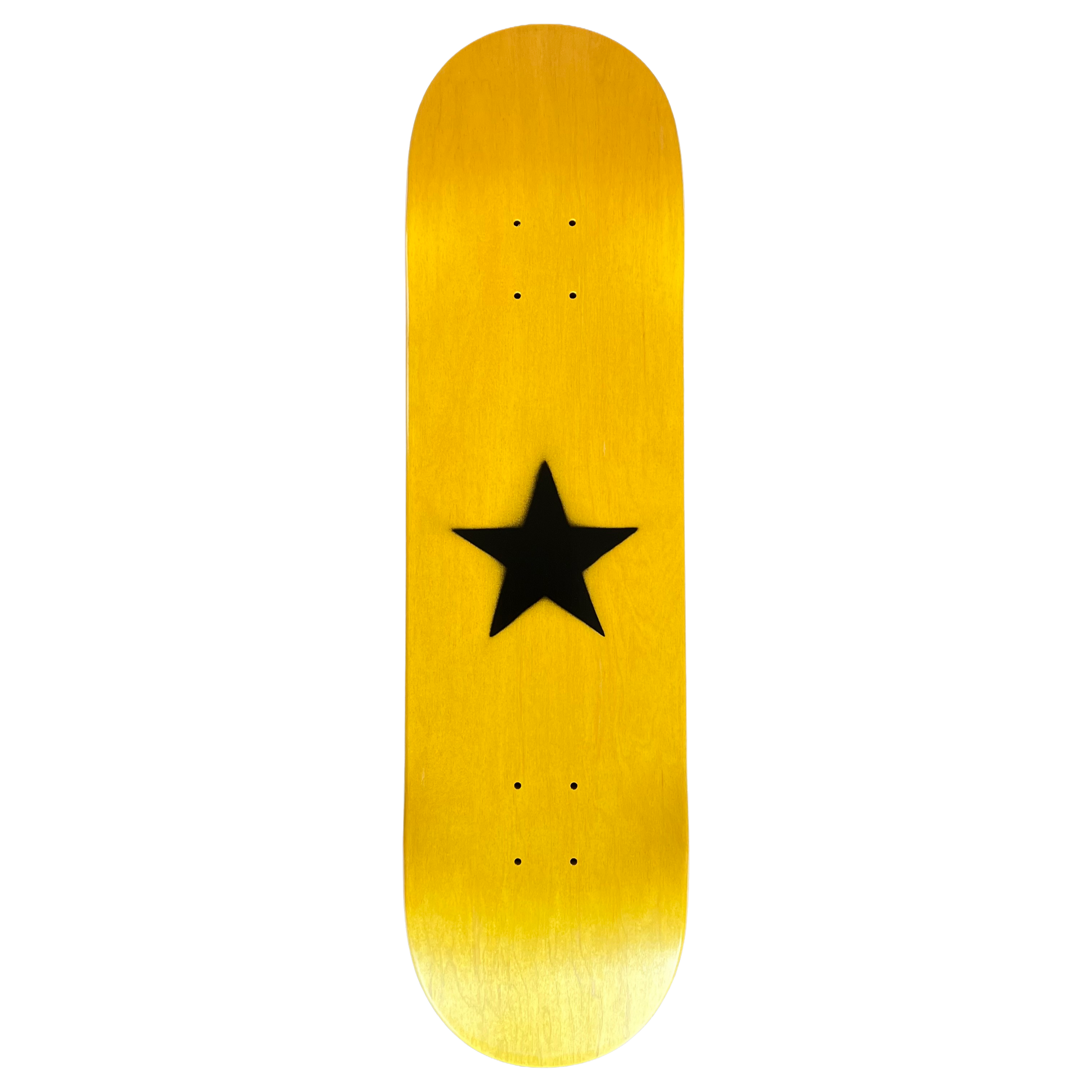 Stardust Matte Black Star Deck 8.25" Yellow Veneer