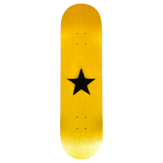 Stardust Matte Black Star Deck 8.25" Yellow Veneer